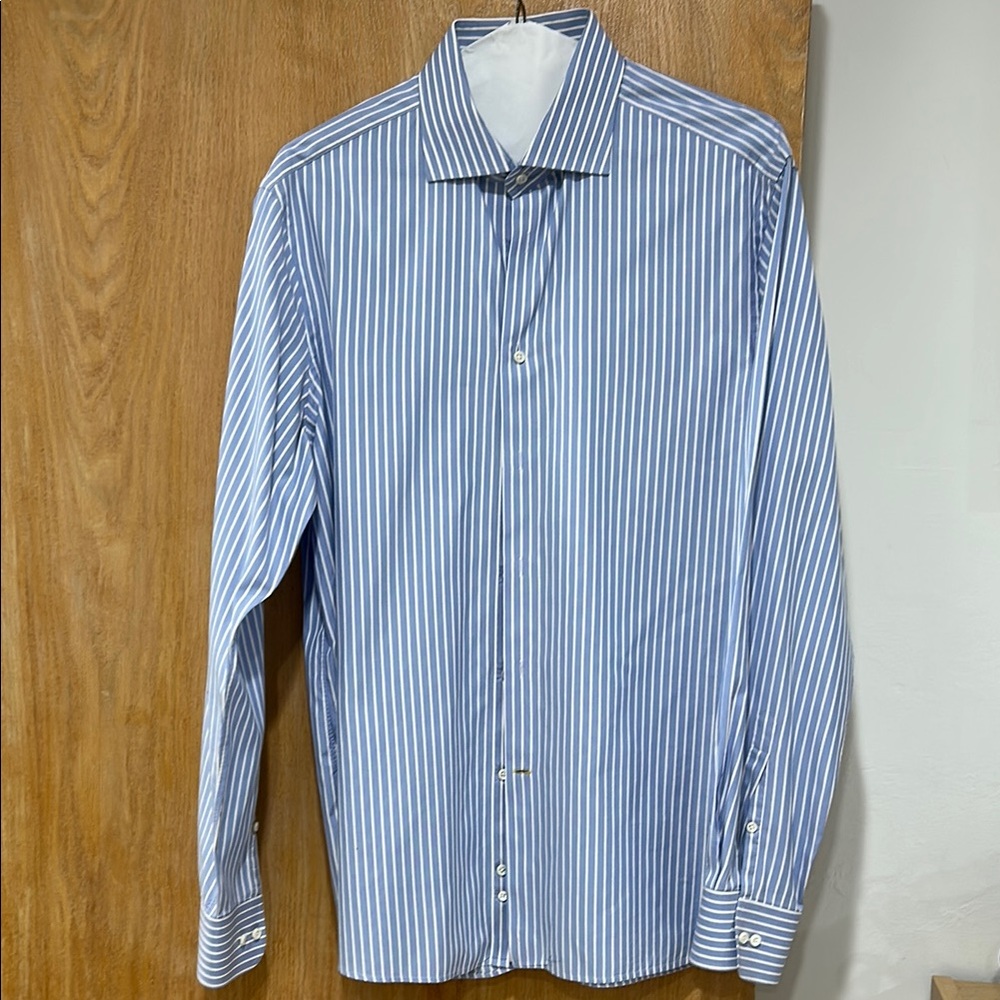 Blue Striped Men's Shirt